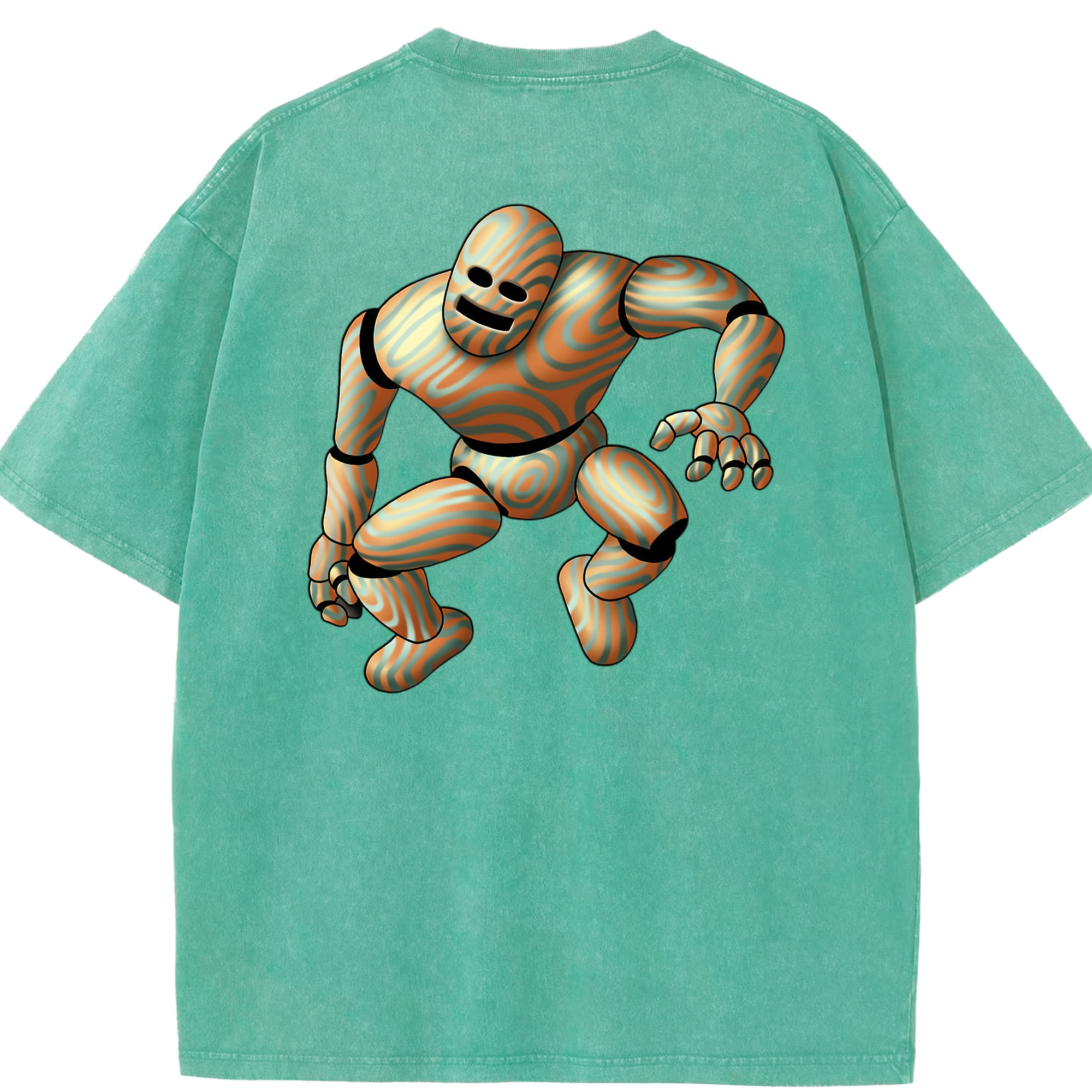 （画像用） ドラゴンクエスト Doragon Kuesuto Dragon Quest 綿100% ヴィンテージ風 半袖Tシャツ（背面プリント）